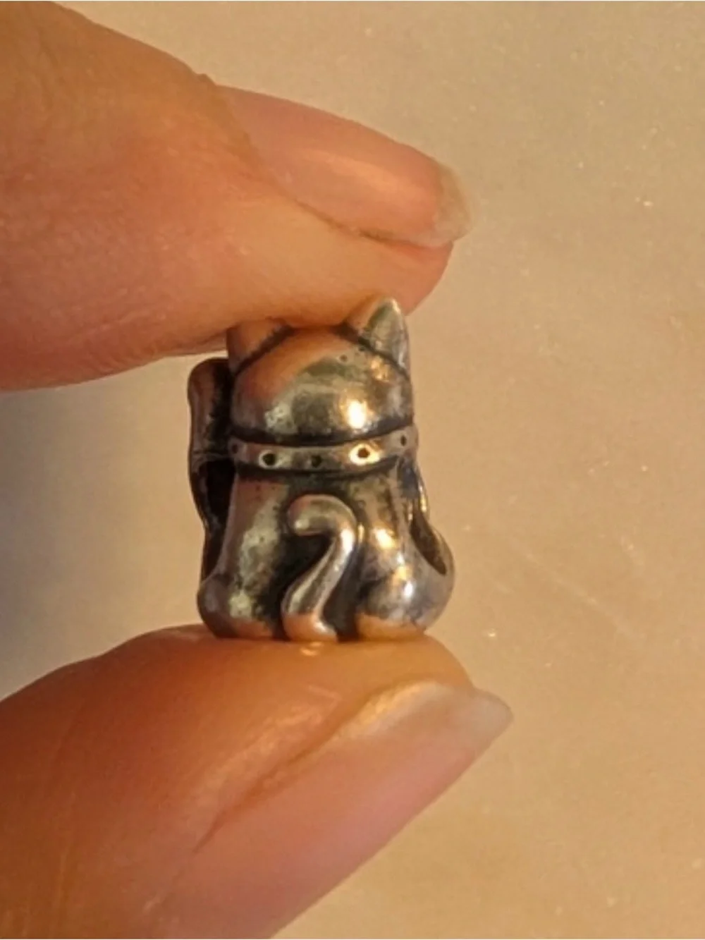 Pandora Retired Cat Charm Vintage Retired
